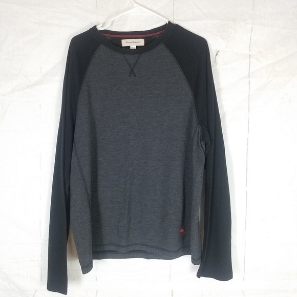 Tommy Bahama gray and black shirt - Picture 1 of 7
